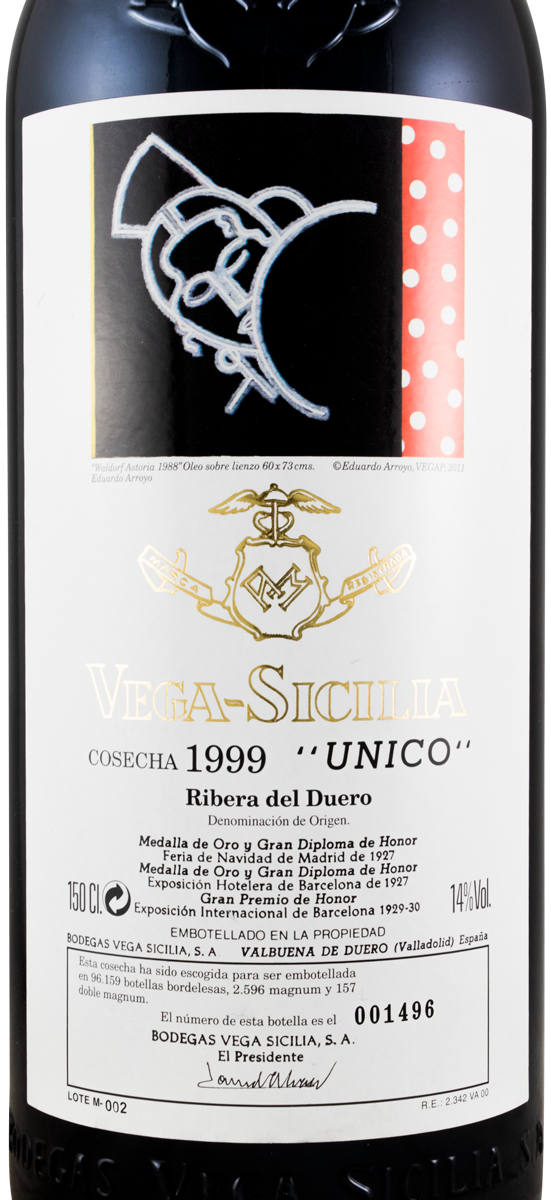 1999 Vega-Sicilia Unico Ribera del Duero tinto 1,5L