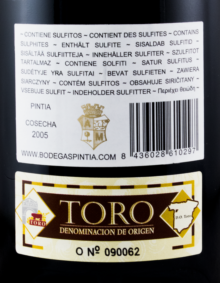 2005 Pintia Toro tinto