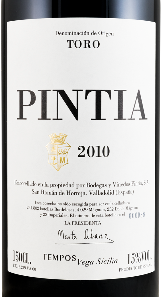 2010 Pintia Toro tinto 1,5L