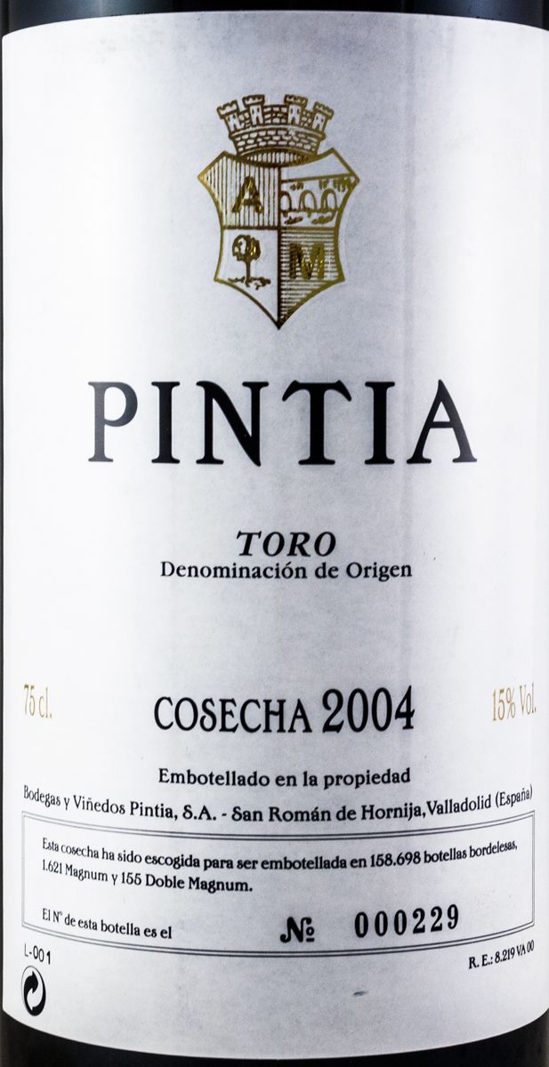 2004 Pintia Toro tinto