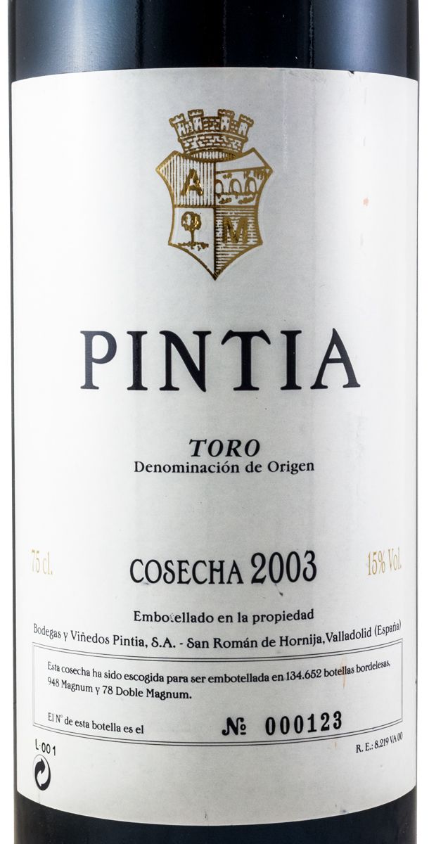 2003 Pintia Toro tinto