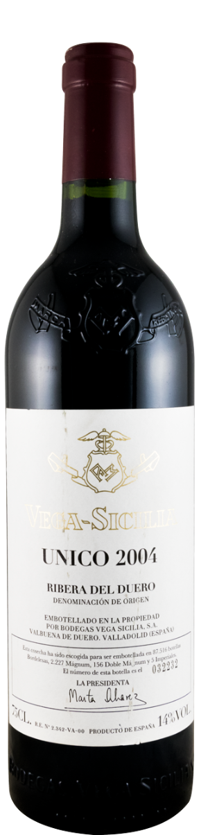 2004 Vega-Sicilia Unico Ribera del Duero red