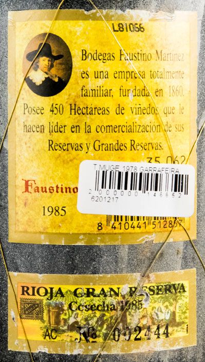 1985 Faustino I Gran Reserva Rioja red