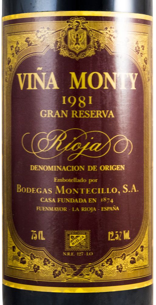 1981 Viña Monty Gran Reserva Rioja tinto
