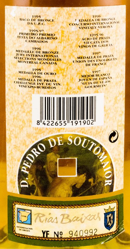 1997 D. Pedro de Soutomaior Albariño Rías Baixas branco