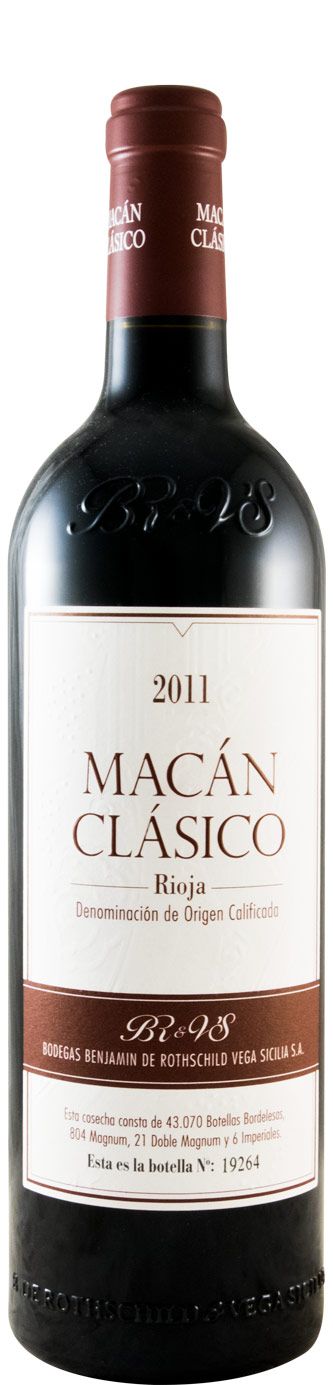 2011 Benjamin de Rothschild & Vega-Sicilia Macán Clásico Rioja tinto