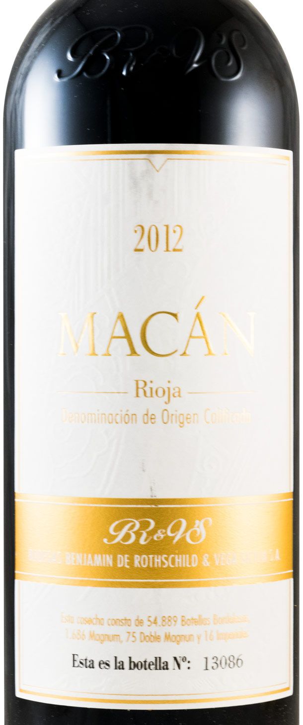2012 Benjamin de Rothschild & Vega-Sicilia Macán Rioja tinto