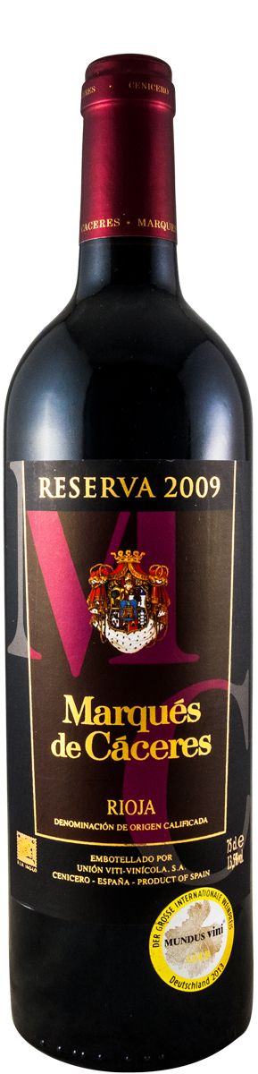 2009 Marqués de Cáceres Reserva Rioja tinto