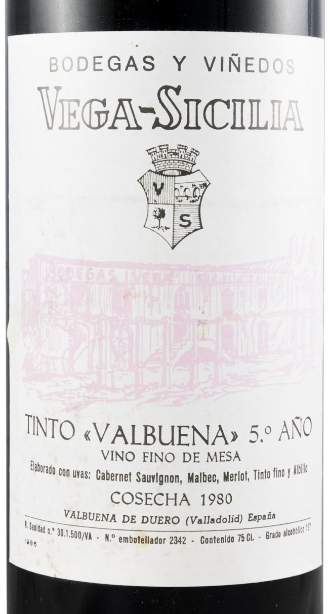 1980 Vega-Sicilia Valbuena 5º Ribera del Duero tinto