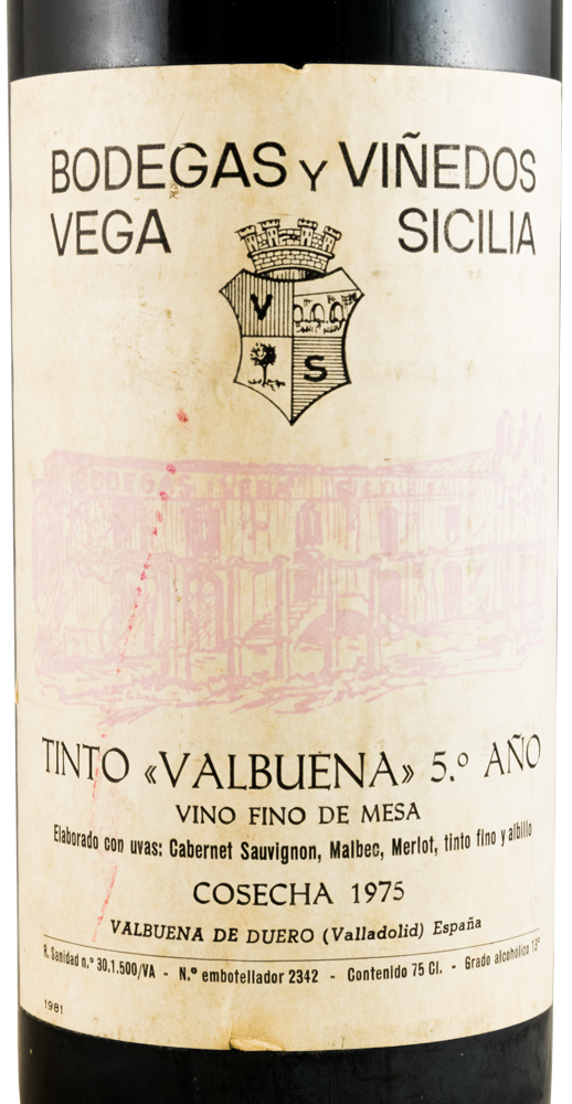 1975 Vega-Sicilia Valbuena 5º Ribera del Duero tinto