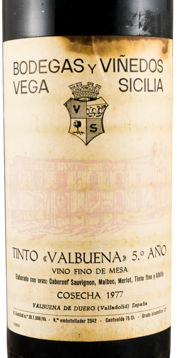 1977 Vega-Sicilia Valbuena 5º Ribera del Duero tinto