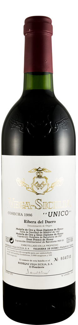 1986 Vega-Sicilia Unico Ribera del Duero tinto
