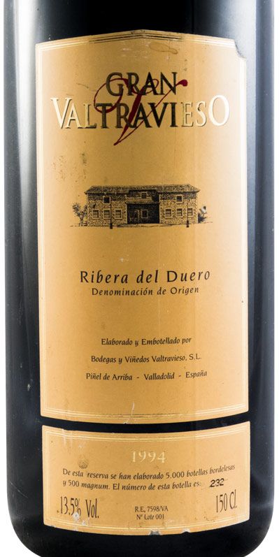 1994 Gran Valtravieso Ribera del Duero tinto 1,5L