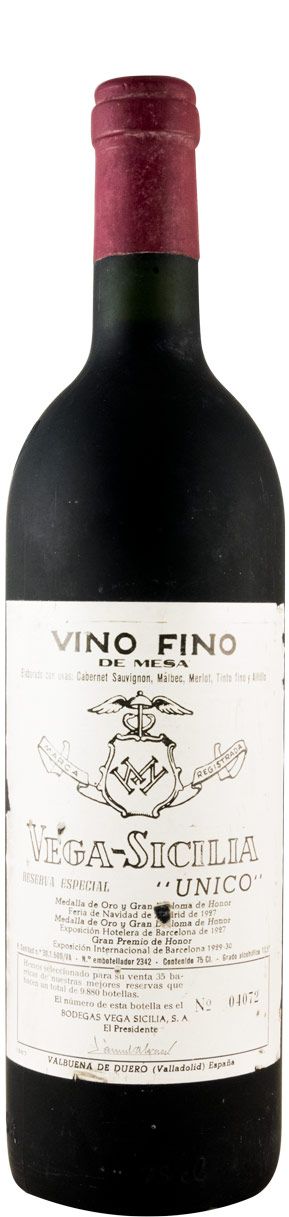 1987 Vega-Sicilia Unico Reserva Especial Ribera del Duero tinto