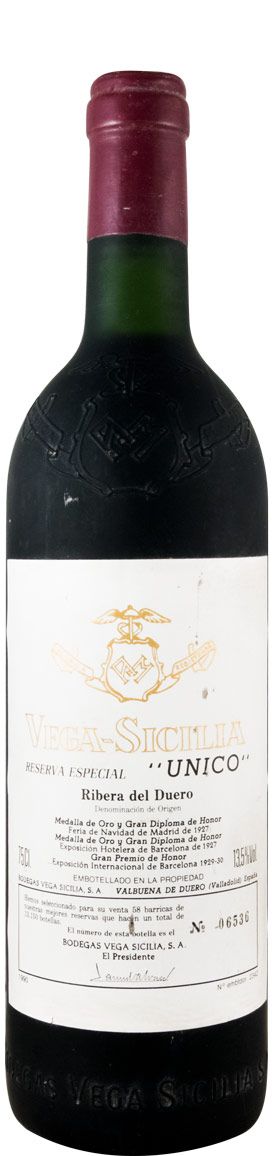 1990 Vega-Sicilia Unico Reserva Especial Ribera del Duero red