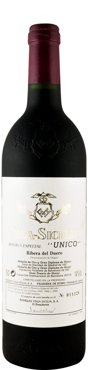 2002 Vega-Sicilia Unico Reserva Especial Ribera del Duero tinto