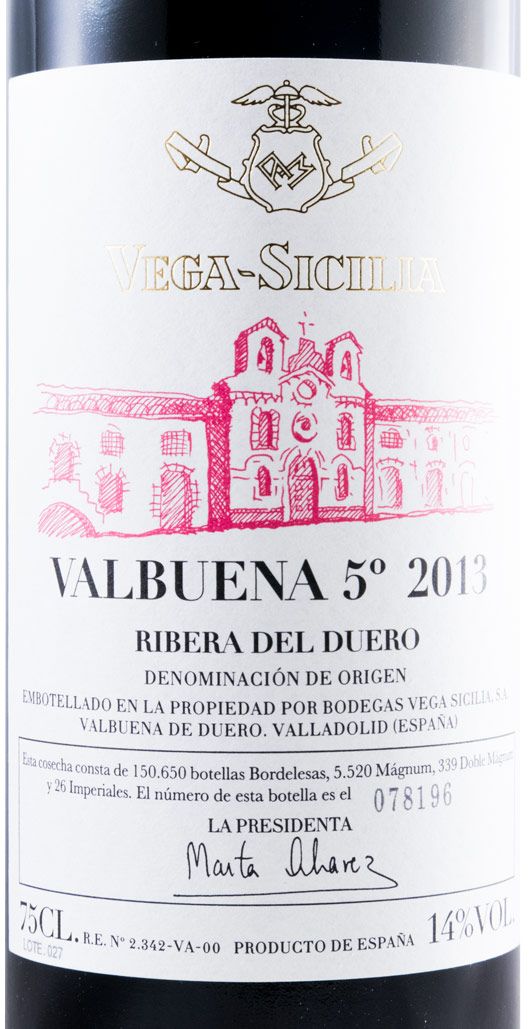 2013 Vega-Sicilia Valbuena 5º Ribera del Duero red