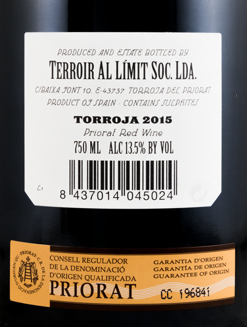 2015 Terroir al Límit Torroja Priorat red