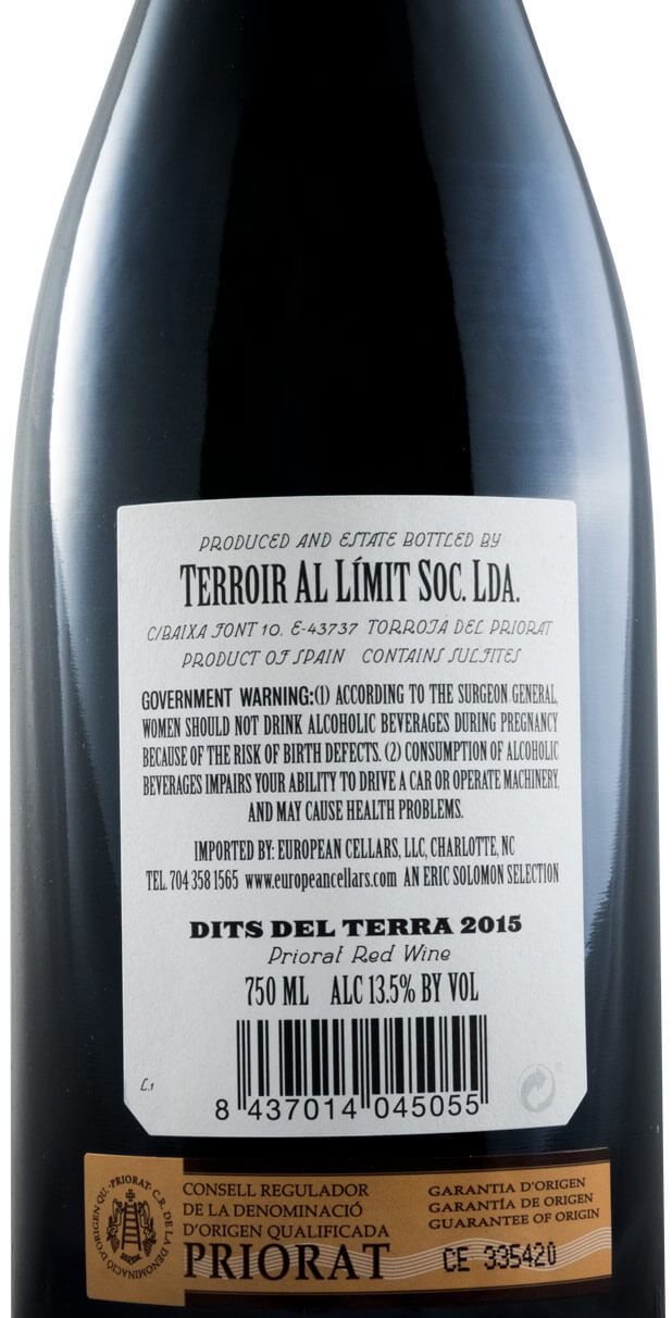 2015 Terroir al Límit Dits del Terra Priorat red