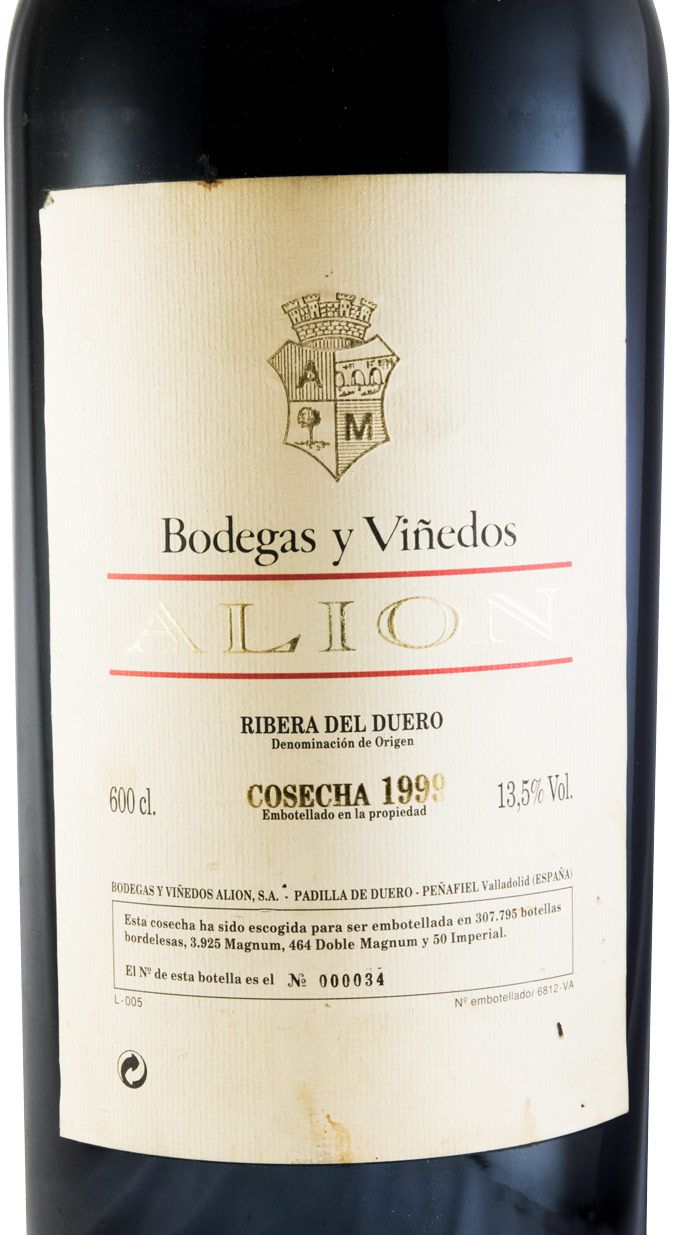 1999 Alión Cosecha Imperial Ribera del Duero tinto 6L