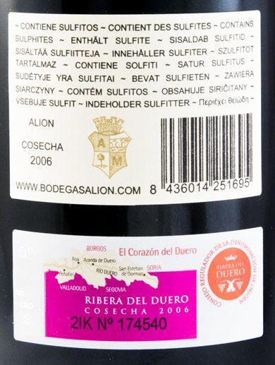 2006 Alión Cosecha Ribera del Duero tinto