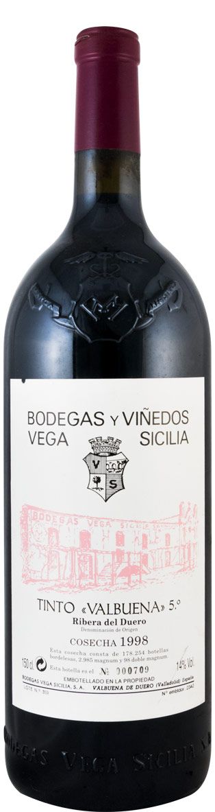 1998 Vega-Sicilia Valbuena 5º Ribera del Duero tinto 1,5L