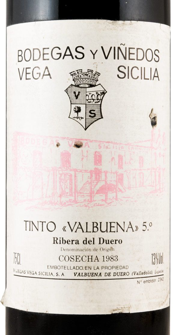 1983 Vega-Sicilia Valbuena 5º Ribera del Duero tinto