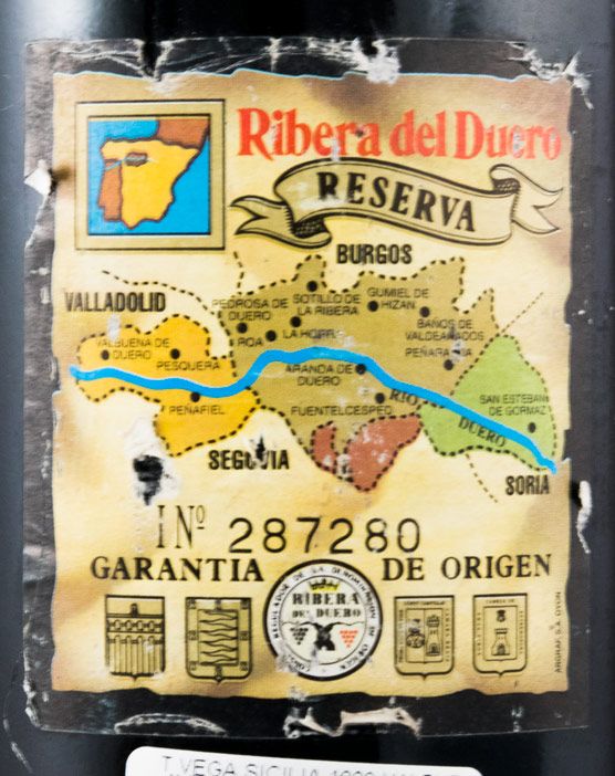 1989 Vega-Sicilia Valbuena 5º Ribera del Duero tinto