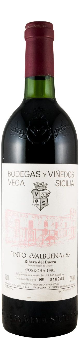 1991 Vega-Sicilia Valbuena 5º Ribera del Duero tinto