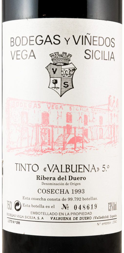 1993 Vega-Sicilia Valbuena 5º Ribera del Duero tinto