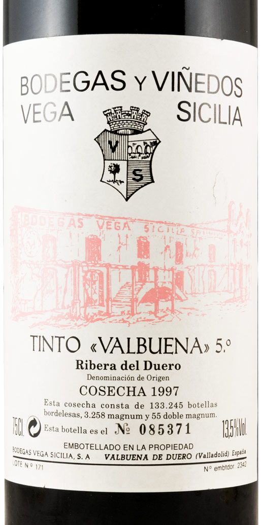1997 Vega-Sicilia Valbuena 5º Ribera del Duero red