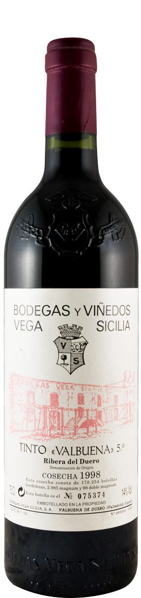1998 Vega-Sicilia Valbuena 5º Ribera del Duero tinto