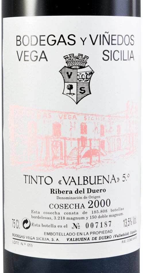 2000 Vega-Sicilia Valbuena 5º Ribera del Duero tinto
