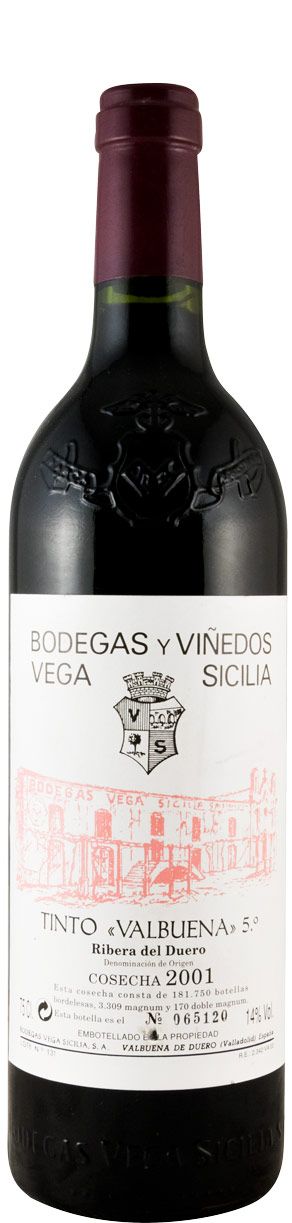 2001 Vega-Sicilia Valbuena 5º Ribera del Duero tinto