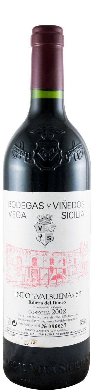 2002 Vega-Sicilia Valbuena 5º Ribera del Duero tinto