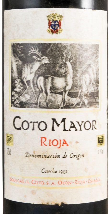 1981 El Coto Mayor Rioja tinto