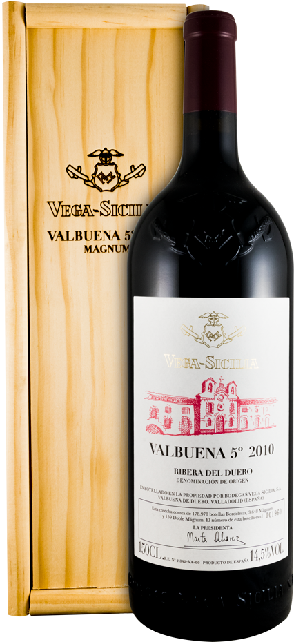 2010 Vega-Sicilia Valbuena 5º Ribera del Duero tinto 1,5L