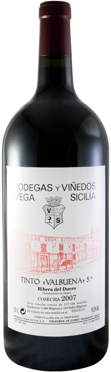 2007 Vega-Sicilia Valbuena 5º Ribera del Duero tinto 3L