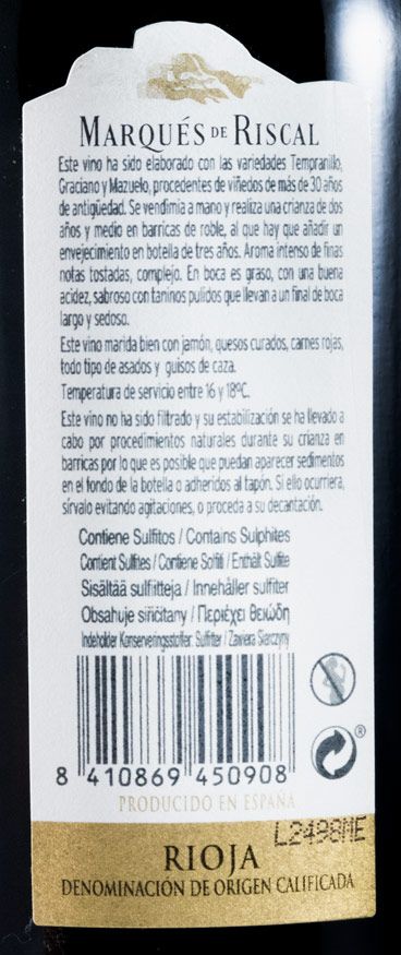 2008 Marqués de Riscal Gran Reserva Rioja tinto