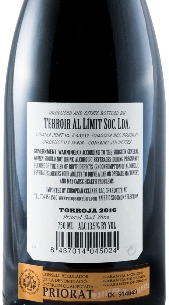 2016 Terroir al Límit Torroja Priorat red