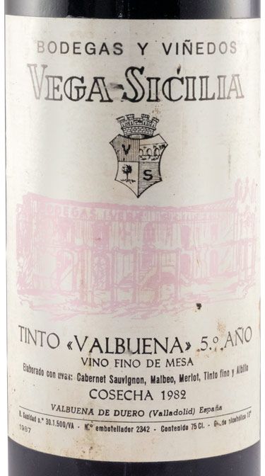 1982 Vega-Sicilia Valbuena 5º Ribera del Duero tinto