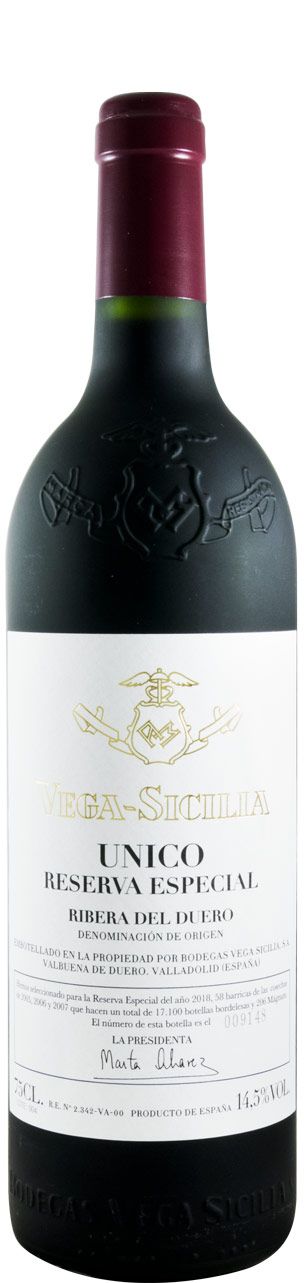 2018 Vega-Sicilia Unico Reserva Especial Ribera del Duero red