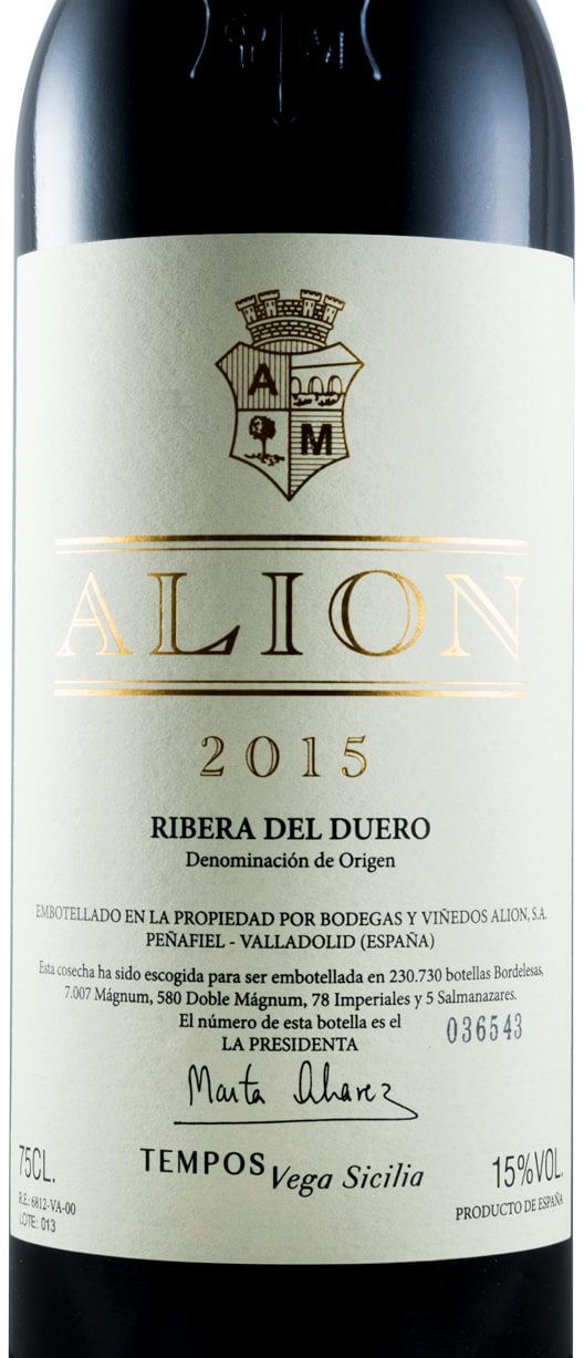 2015 Alión Cosecha Ribera del Duero red