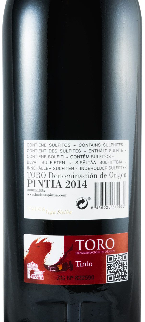 2014 Pintia Toro tinto