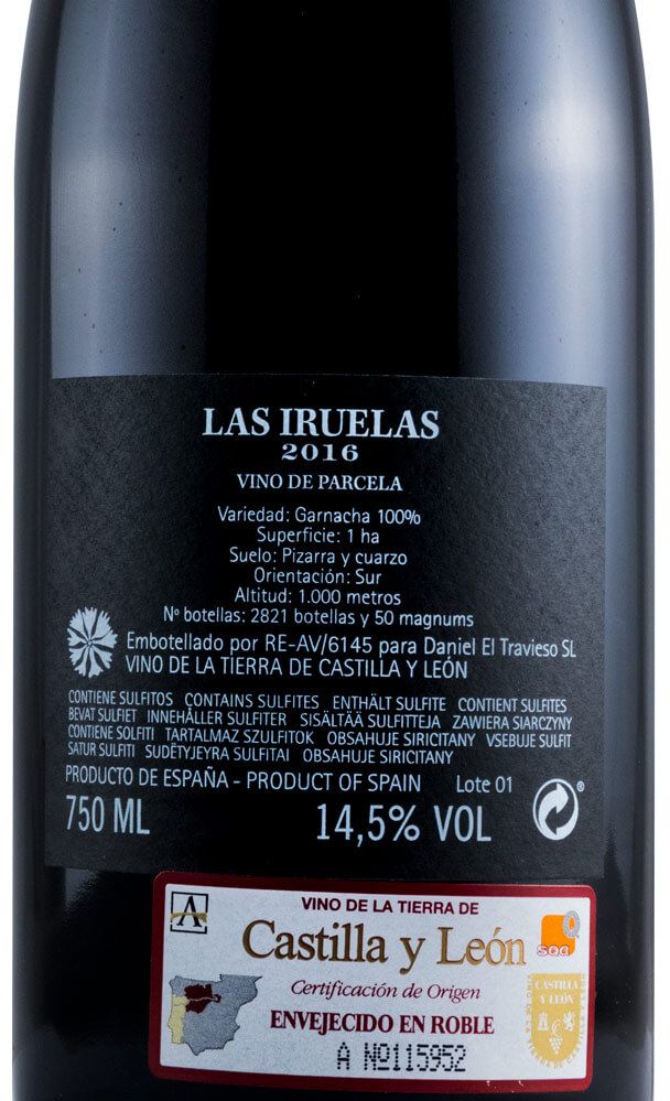 2016 Daniel Landi Las Iruelas Méntrida tinto