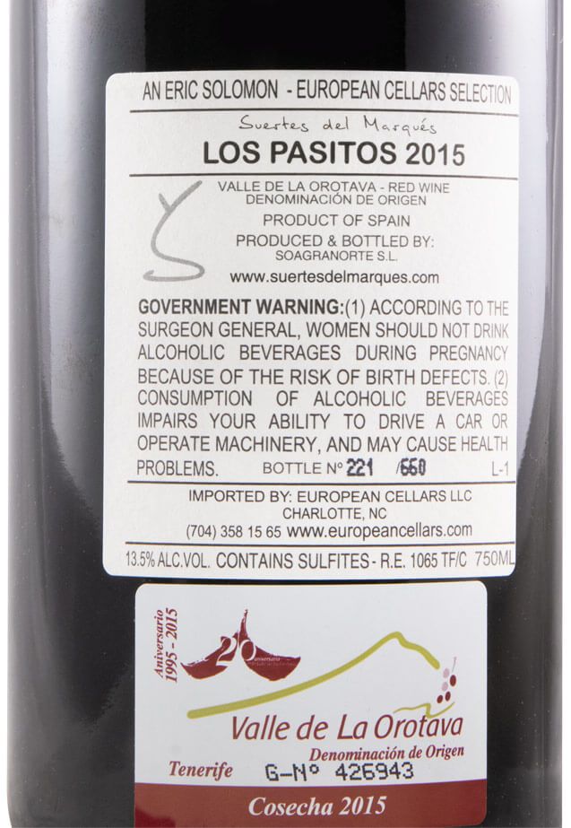 2015 Suertes del Marqués Los Pasitos Tenerife red