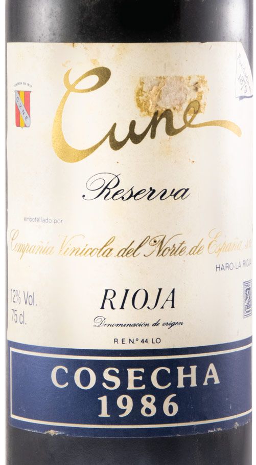 1986 Cune Reserva Rioja tinto