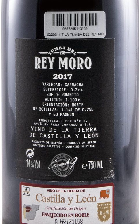 2017 Comando G Tumba del Rey Moro tinto