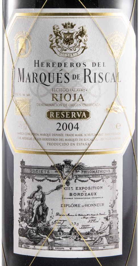 2004 Marqués de Riscal Reserva Rioja red
