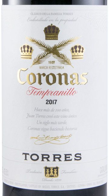 2017 Torres Coronas Crianza red